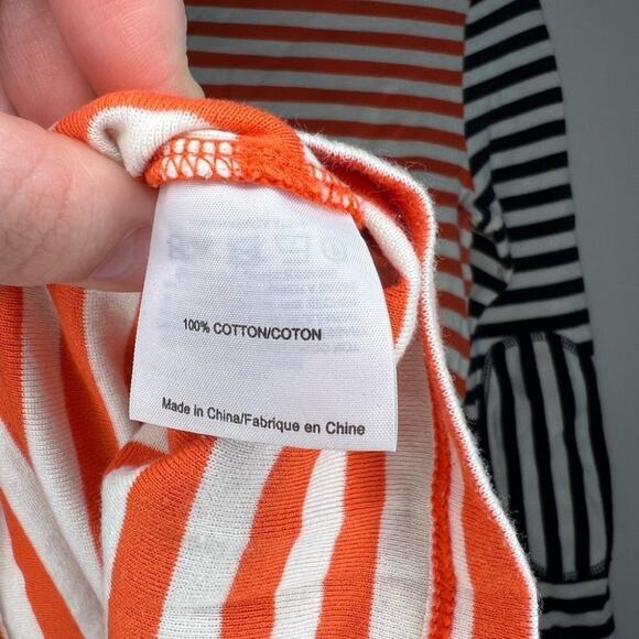 Tory Burch Multi Color Striped Long Sleeve Tee - Picture 6 of 6